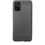 Bmax Carbon Soft Case Hoesje Voor Samsung Galaxy A71 - Grey/ - Grijs