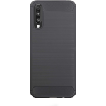 Bmax Carbon Soft Case Hoesje Voor Samsung Galaxy A70 - Grey/ - Grijs