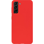 Bmax Liquid Silicone Case Hoesje Voor Samsung Galaxy S21 Plus - Dark Red/donker - Rood