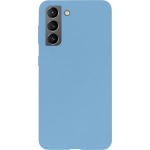 Bmax Liquid Silicone Case Hoesje Voor Samsung Galaxy S21 - Denim Blue / Denim - Blauw