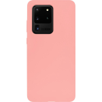 Bmax Liquid Silicone Case Hoesje Voor Samsung Galaxy S20 Ultra - Peach/perzik - Roze