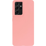 Bmax Liquid Silicone Case Hoesje Voor Samsung Galaxy S21 Ultra - Peach/perzik - Roze