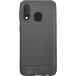 Bmax Carbon Soft Case Hoesje Voor Samsung Galaxy A40 - Grey/ - Grijs