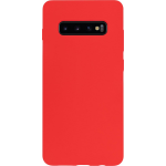 Bmax Liquid Silicone Case Hoesje Voor Samsung Galaxy S10 Plus - Dark Red/donker - Rood