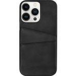 Bmax Pu Leather Card Slots Hard Case Hoesje Voor Iphone 13 Pro Max - Black/ - Zwart