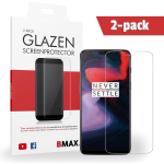 2-pack Bmax Oneplus 6 Screenprotector - Glass - 2.5d