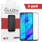 2-pack Bmax Huawei Nova 5t Screenprotector - Glass - Full Cover 2.5d - Black