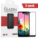2-pack Bmax Lg K50s Screenprotector - Glass - Full Cover 2.5d - Black