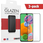 2-pack Bmax Samsung Galaxy A90 Screenprotector - Glass - Full Cover 2.5d - Black