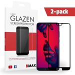 2-pack Bmax Huawei P20 Pro Screenprotector - Glass - Full Cover 5d - Black