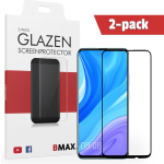 2-pack Bmax Huawei Y9s Screenprotector - Glass - Full Cover 2.5d - Black