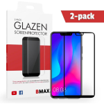 2-pack Bmax Huawei Y9 2019 Screenprotector - Glass - Full Cover 2.5d - Black