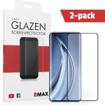 2-pack Bmax Xiaomi Mi 10 Pro Screenprotector - Glass - Full Cover 5d - Black