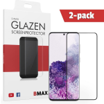 2-pack Bmax Samsung Galaxy S20 Screenprotector - Glass - Full Cover 5d - Black