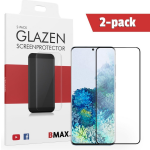 2-pack Bmax Samsung Galaxy S20+ Screenprotector - Glass - Full Cover 5d - Black