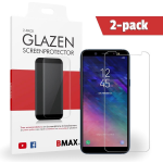 2-pack Bmax Samsung Galaxy A6 Plus Screenprotector - Glass - 2.5d