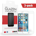 2-pack Bmax Apple Iphone 6/6s Screenprotector - Glass - Full Cover 5d - White