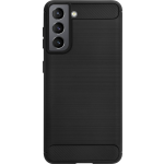 Bmax Carbon Soft Case Hoesje Voor Samsung Galaxy S21 - Black/ - Zwart