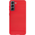 Bmax Carbon Soft Case Hoesje Voor Samsung Galaxy S21 - - Rood