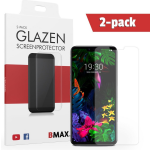 2-pack Bmax Lg G8x Thinq Screenprotector - Glass - Full Cover 2.5d - Black