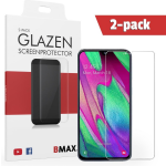 2-pack Bmax Samsung Galaxy A40 Screenprotector - Glass - 2.5d