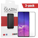 2-pack Bmax Samsung Galaxy S10 Lite Screenprotector - Glass - Full Cover 2.5d - Black