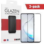 2-pack Bmax Samsung Galaxy Note 10 Lite Screenprotector - Glass - Full Cover 2.5d - Black