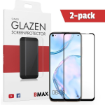 2-pack Bmax Huawei P40 Lite Screenprotector - Glass - Full Cover 2.5d - Black