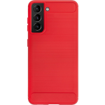 Bmax Carbon Soft Case Hoesje Voor Samsung Galaxy S21 Plus - - Rood