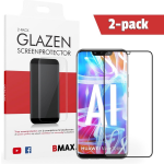 2-pack Bmax Huawei Mate 20 Lite Screenprotector - Glass - Full Cover 2.5d