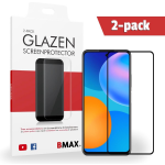 2-pack Bmax Huawei P Smart 2021 Screenprotector - Glass - Full Cover 2.5d - Black