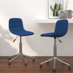 Vidaxl Eetkamerstoelen Draaibaar 2 St Stof - Azul