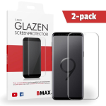 2-pack Bmax Samsung Galaxy S9 Plus Screenprotector - Glass - Edge Glue 3d Full Cover - Clear