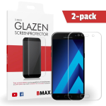 2-pack Bmax Samsung Galaxy A7 2017 Screenprotector - Glass - Edge Glue 3d Full Cover - Clear