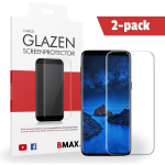 2-pack Bmax Samsung Galaxy S10 Screenprotector - Glass - Full Cover 3d - Black