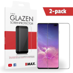 2-pack Bmax Samsung Galaxy S10 Plus Screenprotector - Glass - Full Cover 3d - Black
