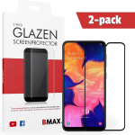 2-pack Bmax Samsung Galaxy A10 Screenprotector - Glass - Full Cover 2.5d - Black