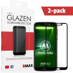 2-pack Bmax Motorola Moto G7 Play Screenprotector - Glass - Full Cover 2.5d - Black