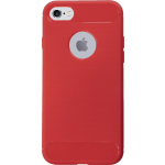 Bmax Carbon Soft Case Hoesje Voor Iphone 7/8 - Red/ - Rood