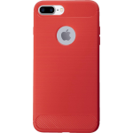 Bmax Carbon Soft Case Hoesje Voor Iphone 7 Plus - Red/ - Rood