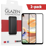 2-pack Bmax Lg K61 Screenprotector - Glass - Full Cover 2.5d - Black