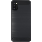 Bmax Carbon Soft Case Hoesje Voor Samsung Galaxy A41- Black/ - Zwart