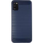 Bmax Carbon Soft Case Hoesje Voor Samsung Galaxy A41 - Blue/ - Blauw