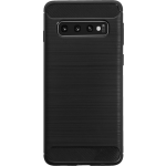 Bmax Carbon Soft Case Hoesje Voor Samsung Galaxy S10 - Black/ - Zwart