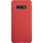 Bmax Carbon Soft Case Hoesje Voor Samsung Galaxy S10e - Red/ - Rood