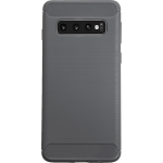 Bmax Carbon Soft Case Hoesje Voor Samsung Galaxy S10 Plus - Grey/ - Grijs