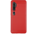 Bmax Carbon Soft Case Hoesje Voor Xiaomi Mi Note 10- Red/ - Rood