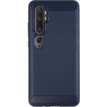 Bmax Carbon Soft Case Hoesje Voor Xiaomi Mi Note 10 - Blue/ - Blauw