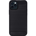 Bmax Carbon Soft Case Hoesje Voor Iphone 12 Pro - Black/ - Zwart