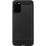 Bmax Carbon Soft Case Hoesje Voor Samsung Galaxy S20 - Black/ - Zwart